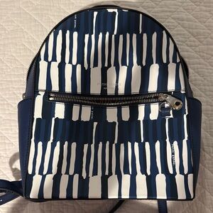 Henri Bendal Blue and White Striped Backpack